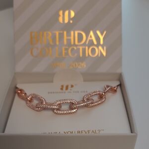 Bomb Party April Necklace On Rose Gold-- The Chain